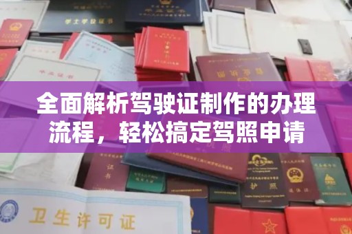 社旗全面解析驾驶证制作的办理流程，轻松搞定驾照申请